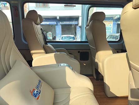 Pushback Captain Seats in 9 Seater Urbania