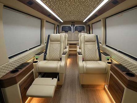 Premium AC Cabin of Force Urbania 9 Seater